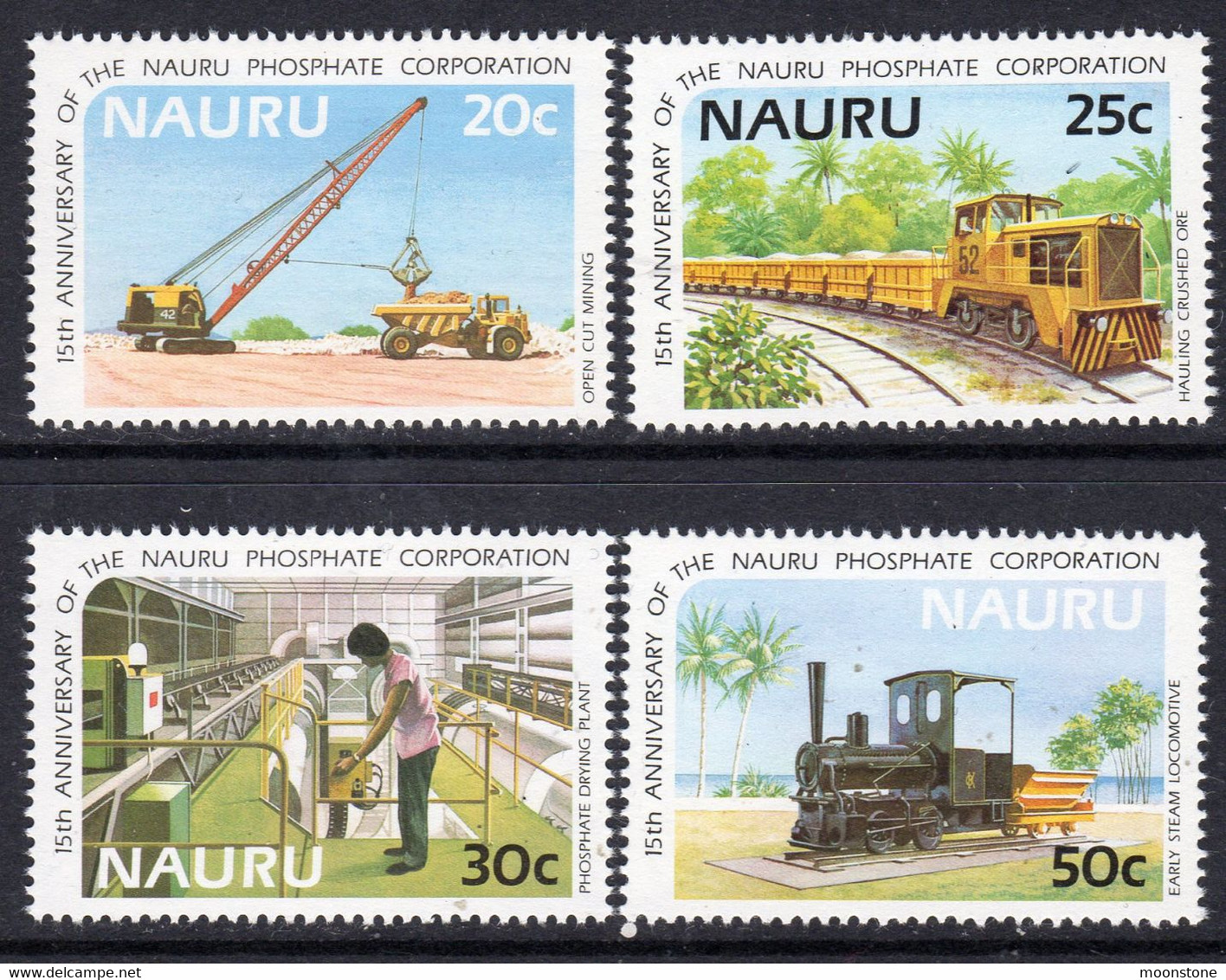 Nauru 1985 15th Anniversary Of Phosphate Corporation Set Of 4, MNH, SG 322/5 (BP) - Nauru