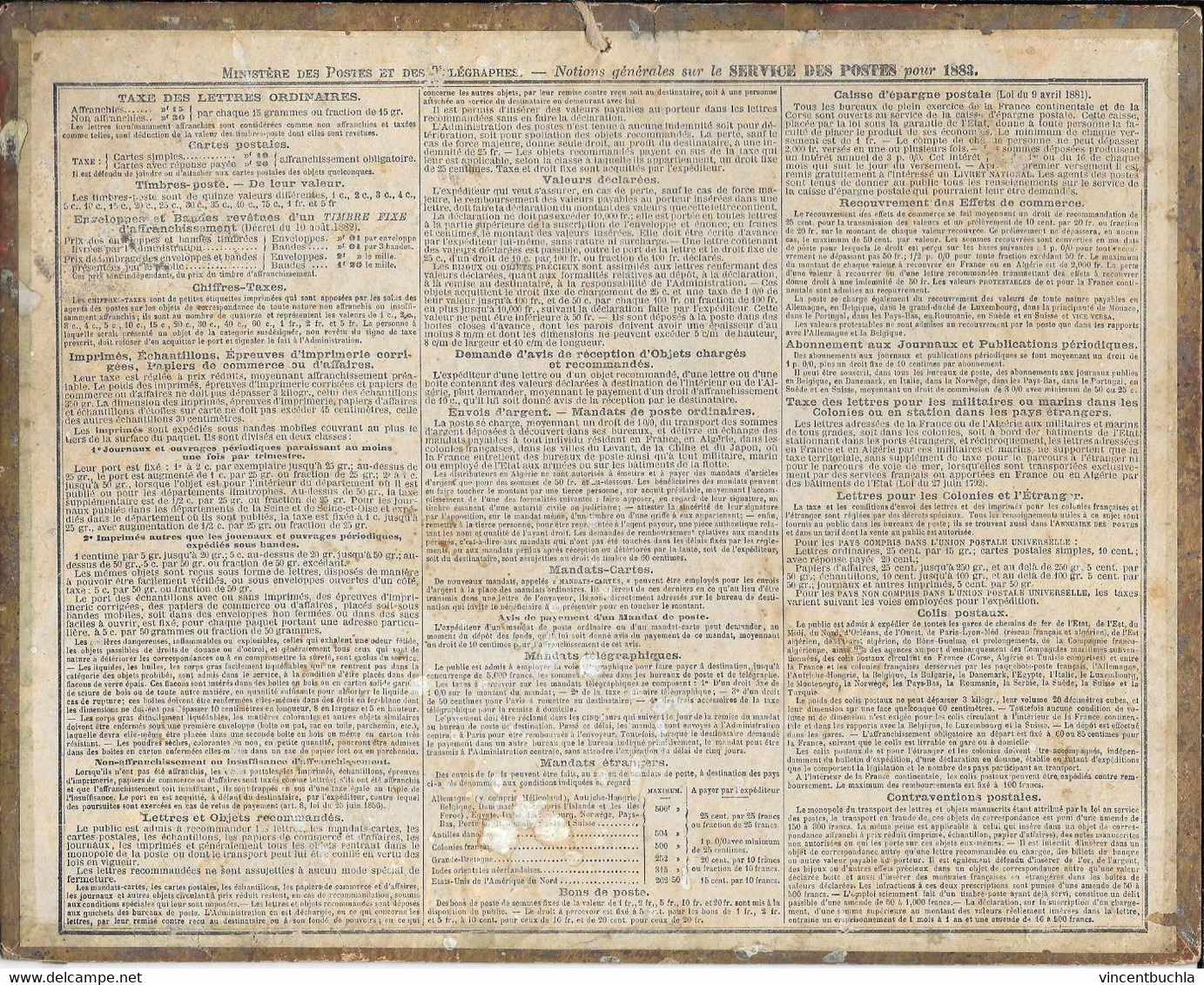 Calendrier Almanach Des Postes Et Télégraphes 1883 "Les Lacs Du Bois De Boulogne" Carton Double Face - Tamaño Grande : ...-1900