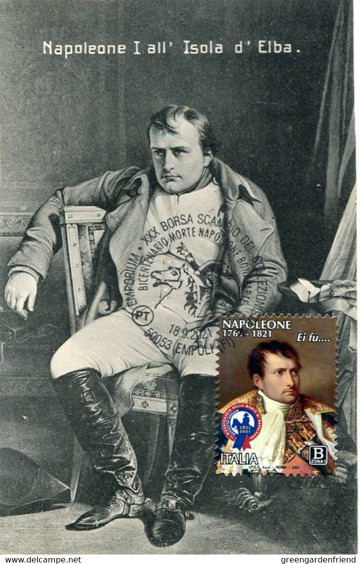 67200 Italia, Maximum 2021 Napoleone, Bicentenary Death Of Napoleon Bonaparte,  Vintage Card - Napoleone