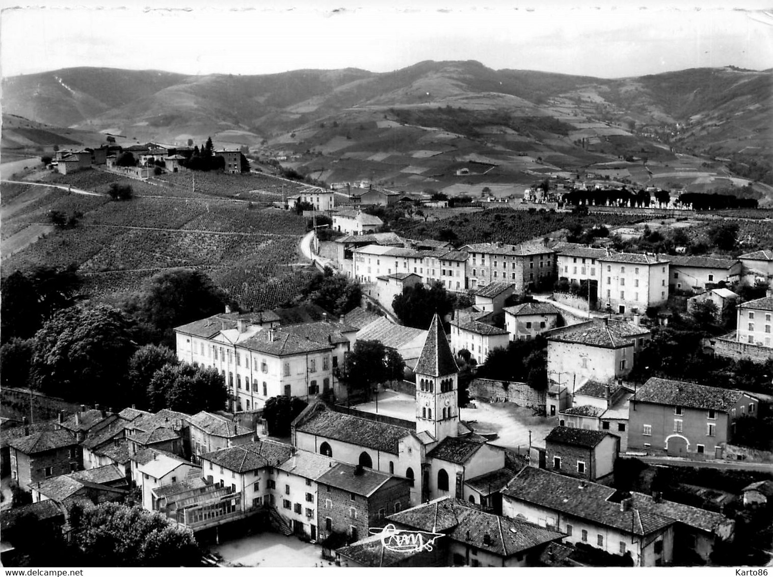 Vaux En Beaujolais * Vue Aérienne Sur Le Quartier De L'église - Vaux-en-Velin