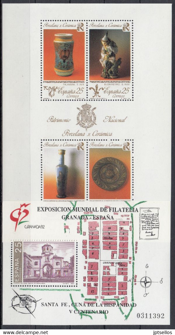 ESPAÑA 1991 Nº 3099/3151 AÑO NUEVO COMPLETO,44 SELLOS,2 HB,1 CARNET - Full Years