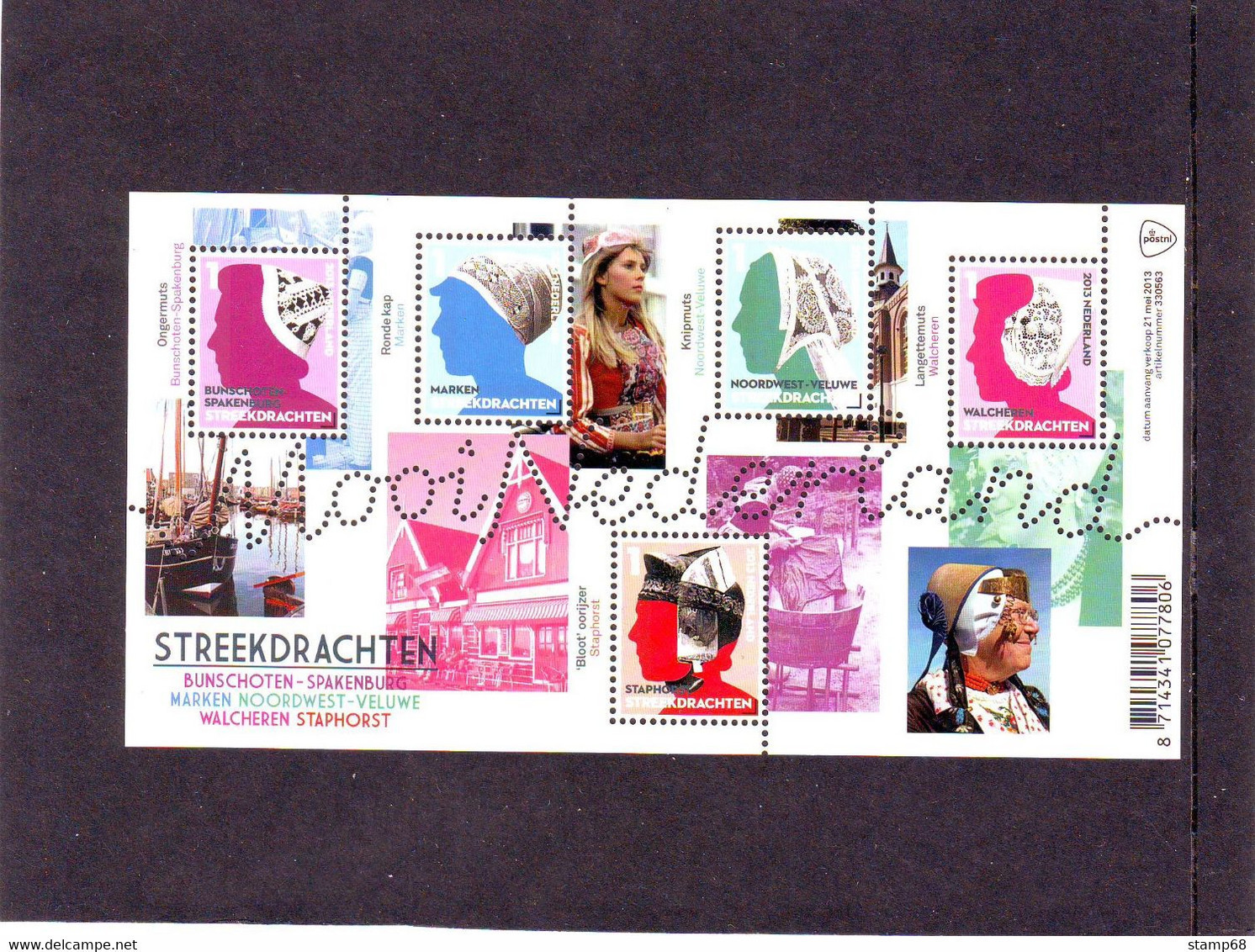 Nederland NVPH 3065 Vel Mooi Nederland Verzamelblok 2013 Postfris MNH Netherlands Traditional Costumes - Nuevos