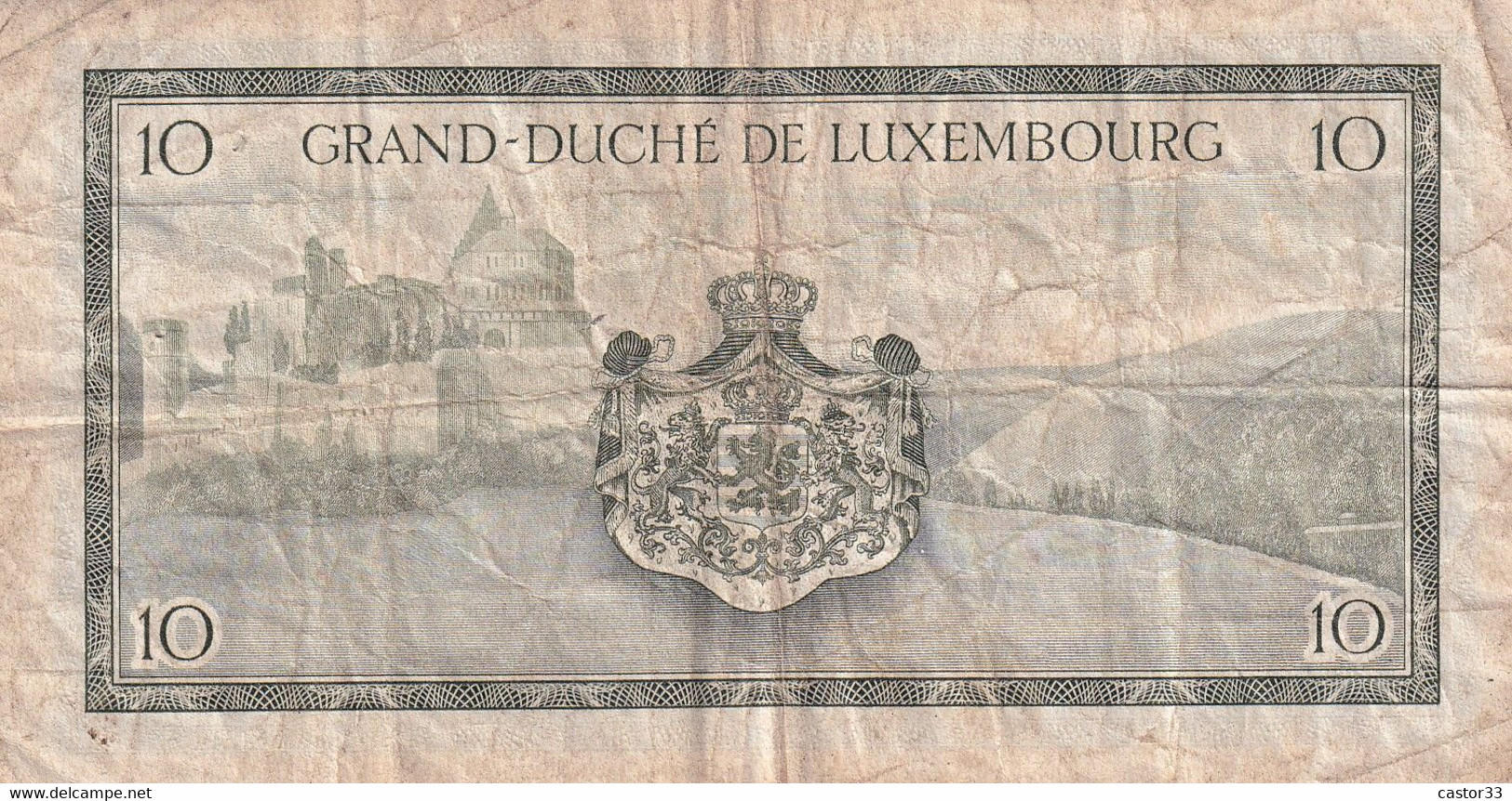 Luxembourg, Grand Duché, 10 Francs - Lussemburgo