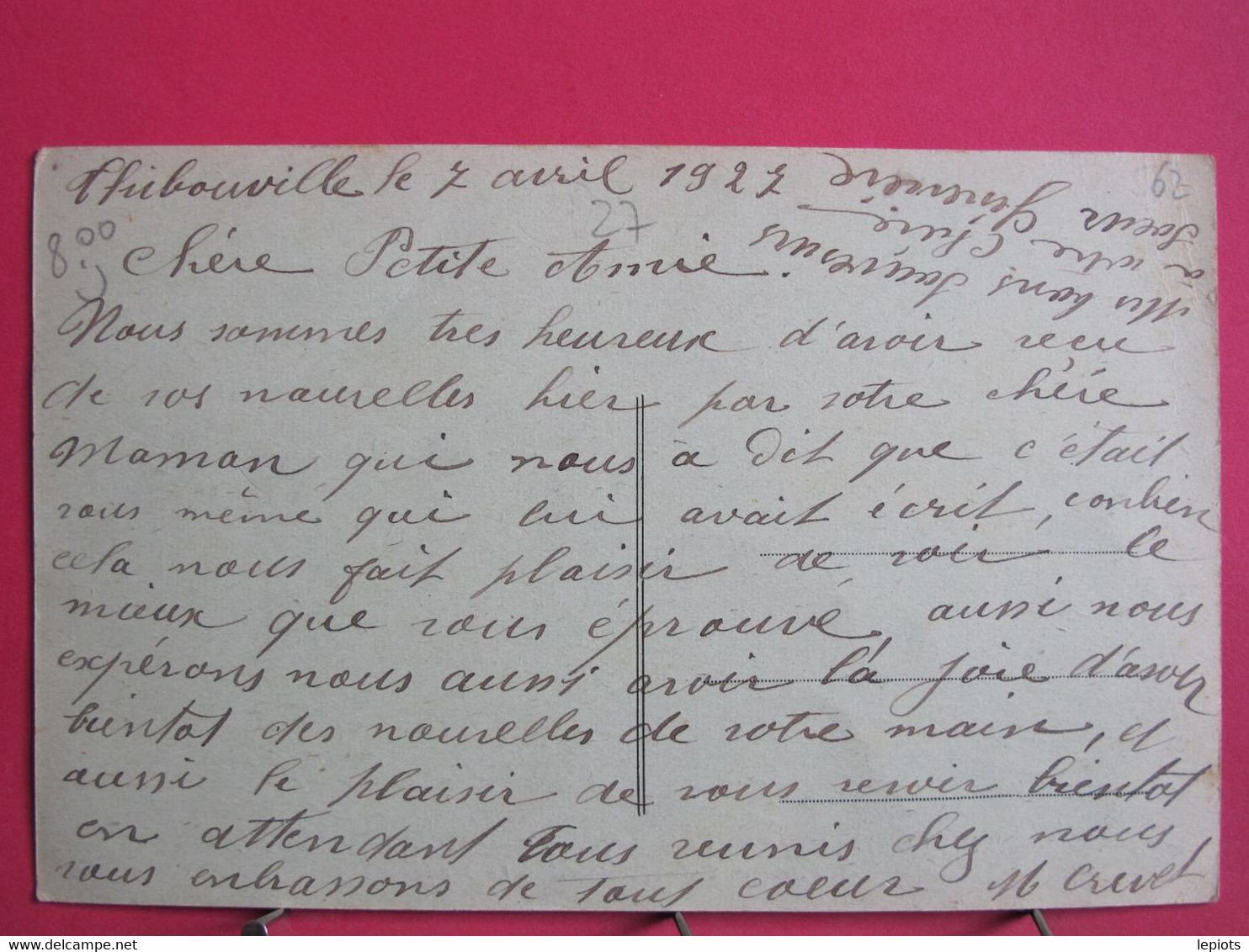 Visuel Très Peu Courant - 27 - Thibouville - Harcourt La Neuville - Maison St Vincent - La Ferme - Animée - R/verso - Harcourt