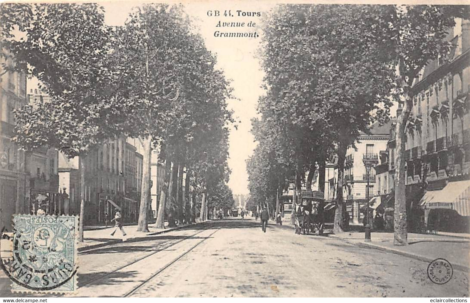 Tours       37             Avenue De Grammont Et/ou Rue Nationale    N° GB 44   (voir Scan) - Tours