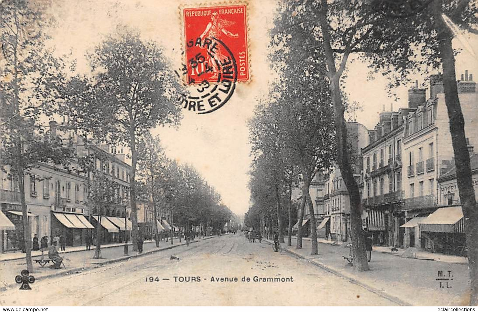 Tours       37             Avenue De Grammont Et/ou Rue Nationale    N° 194   (voir Scan) - Tours