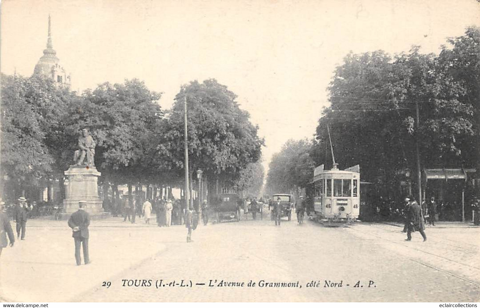 Tours       37             Avenue De Grammont Et/ou Rue Nationale  Tramway   N°   NP 29  (voir Scan) - Tours