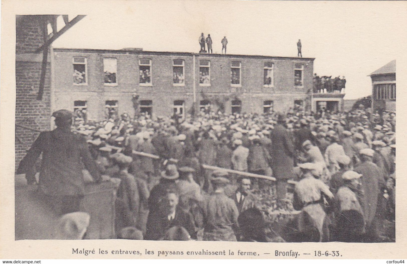 80 - BRAY Sur Somme : Révolte Paysanne Ferme De Bronfay - 1933 (4) - - Demonstrations