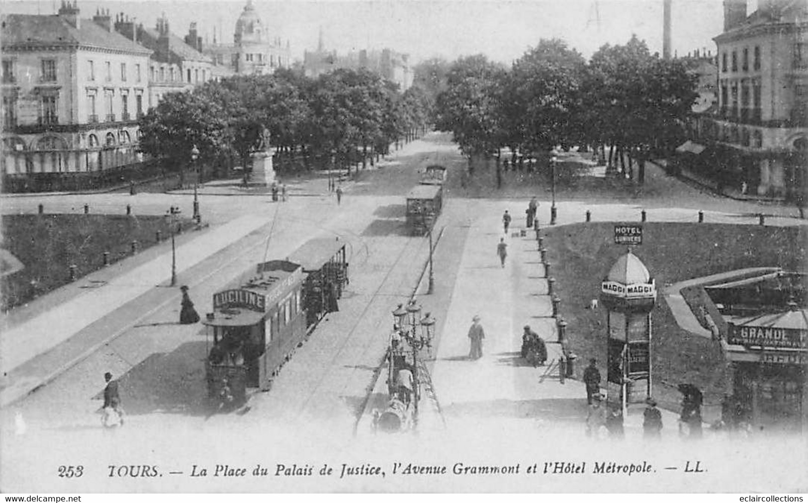 Tours       37             Avenue De Grammont Et/ou Rue Nationale  Tramway   N°   LL 253   (voir Scan) - Tours