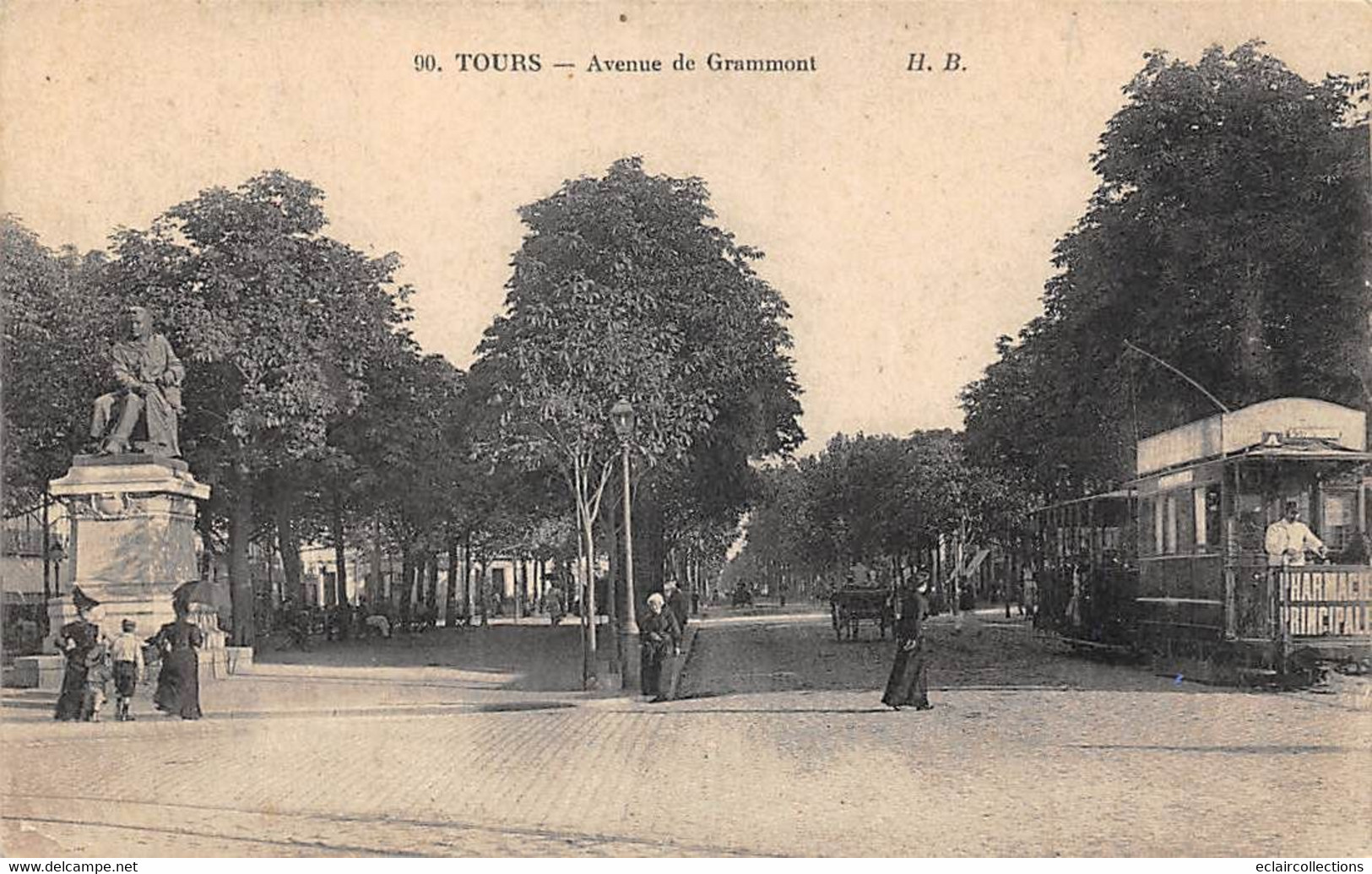 Tours       37             Avenue De Grammont Et/ou Rue Nationale  Tramway   N°   HB 90   (voir Scan) - Tours