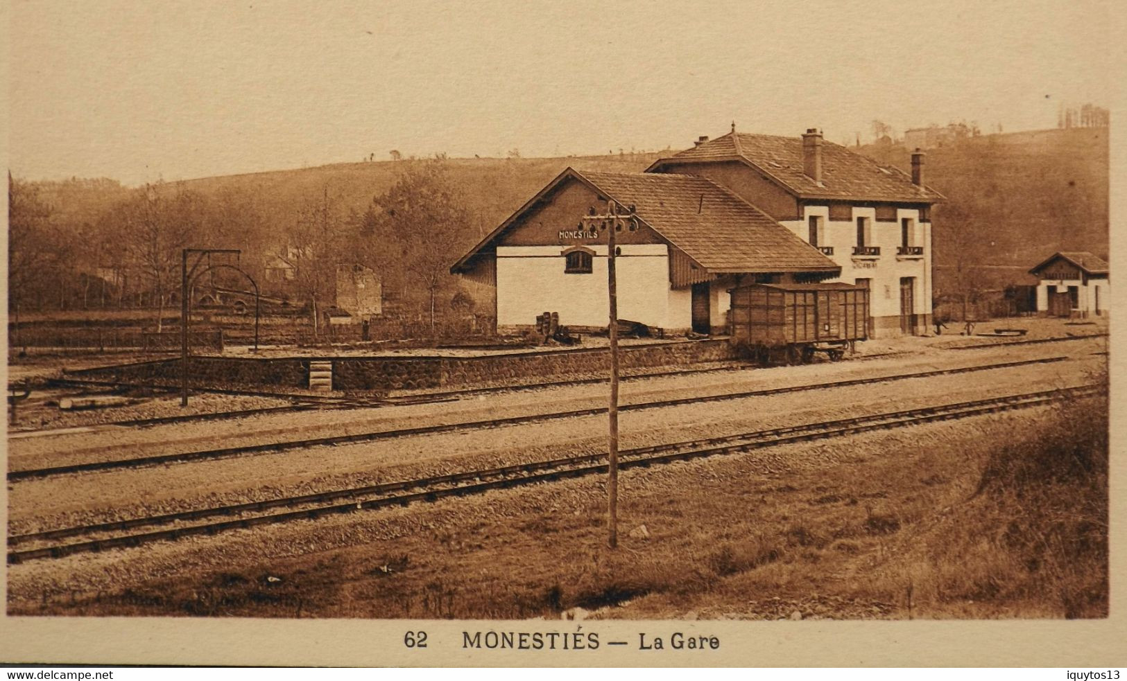 CPSM. - [81] Tarn > Chemin De Fer - La Gare De MONESTIES - TBE - Monesties