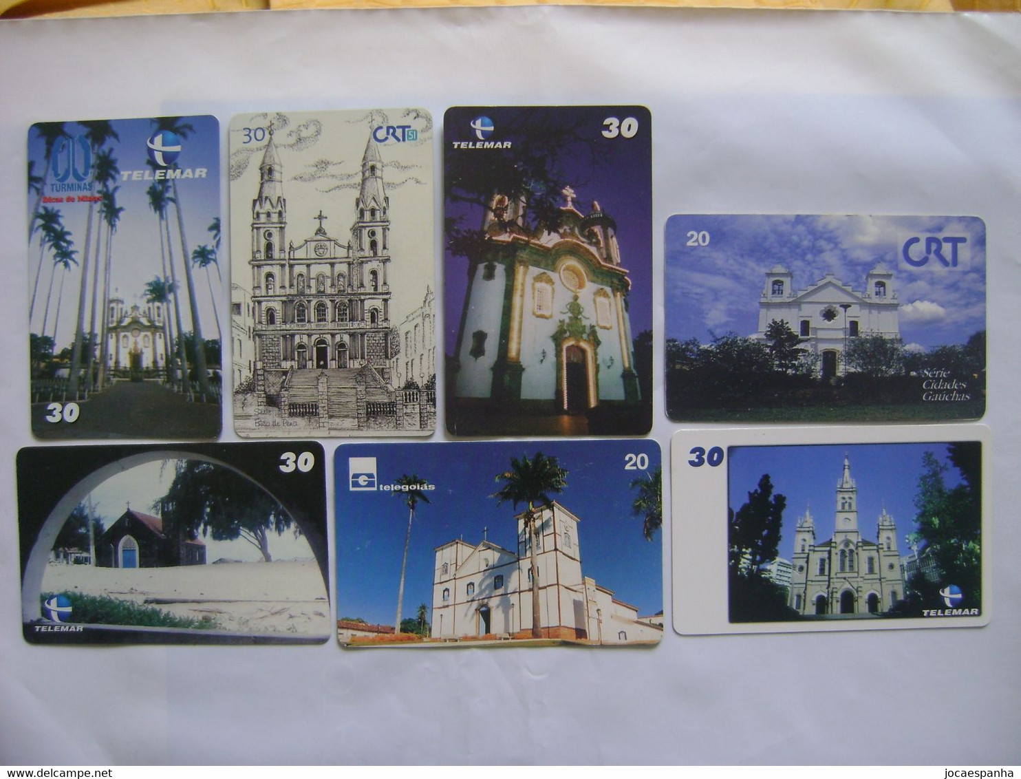 BRAZIL / BRASIL - 13 PHONE CARDS OF CHURCHES, VARIOUS OPERATORS - 1998 TO 2000 - Landschappen