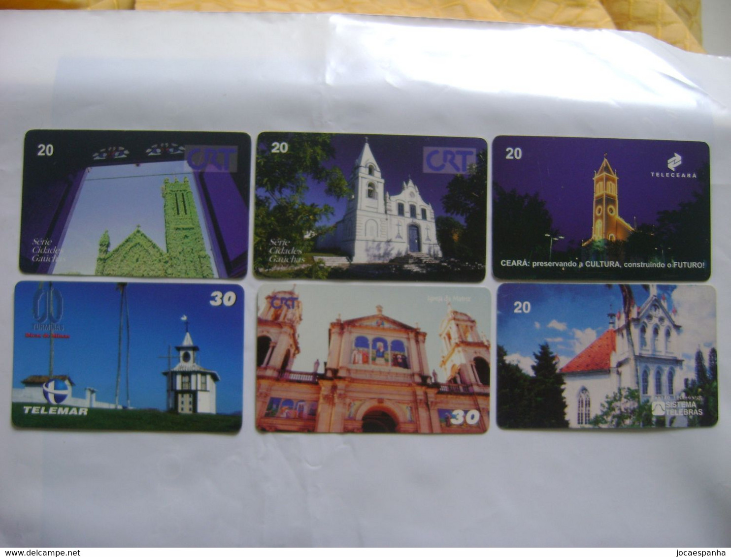 BRAZIL / BRASIL - 13 PHONE CARDS OF CHURCHES, VARIOUS OPERATORS - 1998 TO 2000 - Landschappen