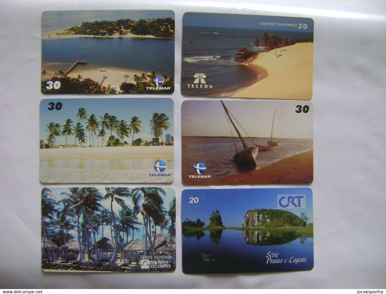 BRAZIL / BRASIL - 10 PHONE CARDS BEACHES, VARIOUS OPERATORS - 1996 TO 2001 - Paysages