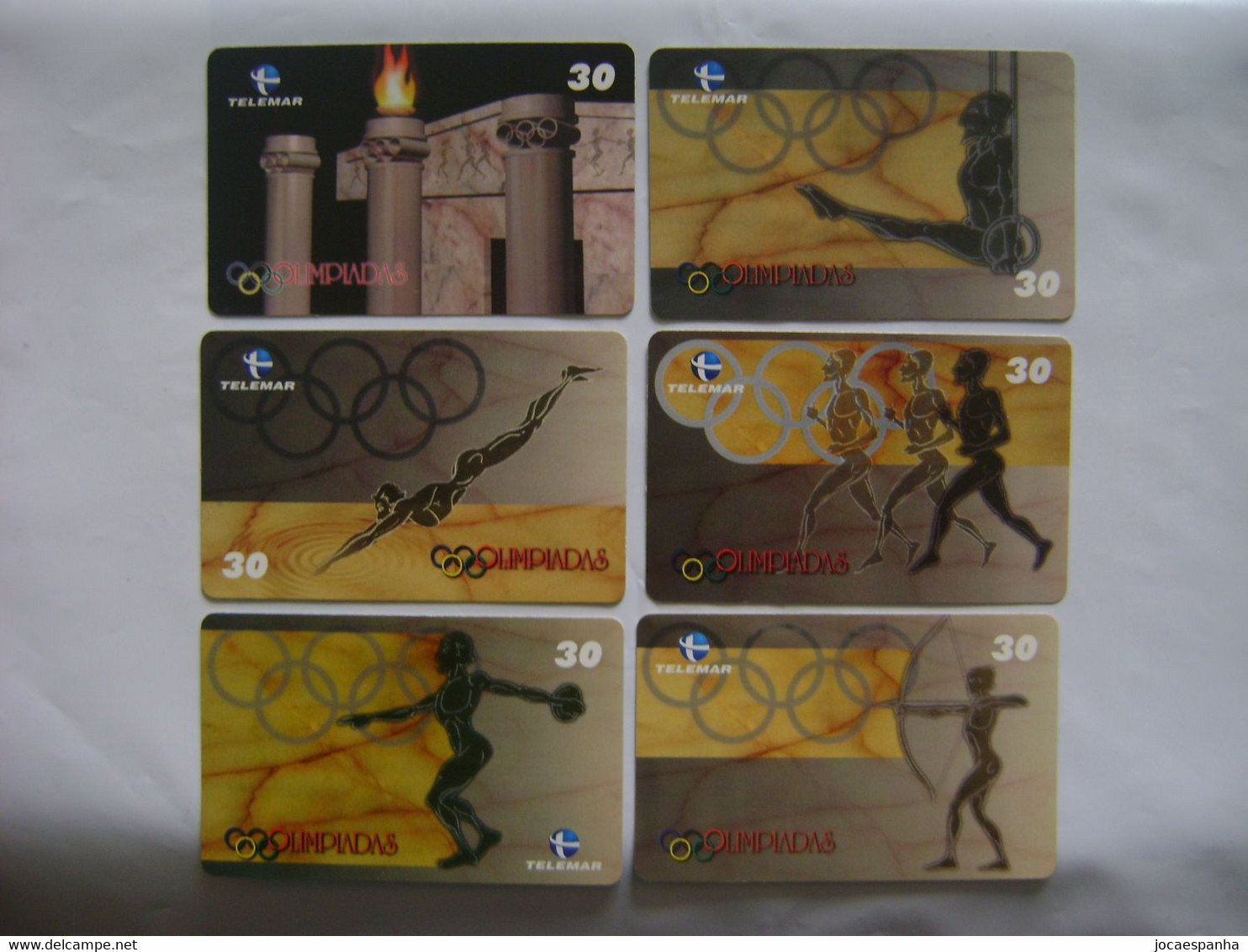 BRAZIL / BRASIL - 6 PHONE CARDS "OLYMPICS", OPERATOR TELEMAR 2000 - Olympic Games