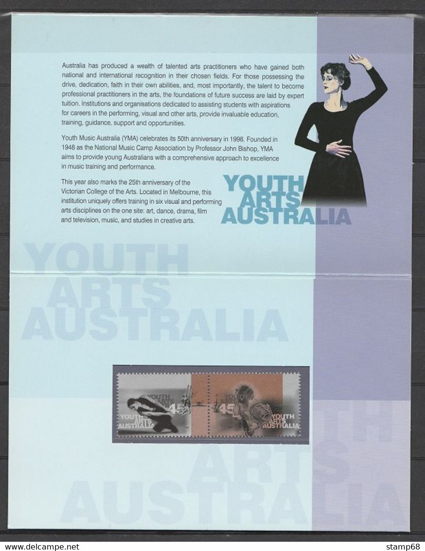 Australia Mi 1748-49 Youth Arts Australia 1998 Onbeschreven - Presentation Packs