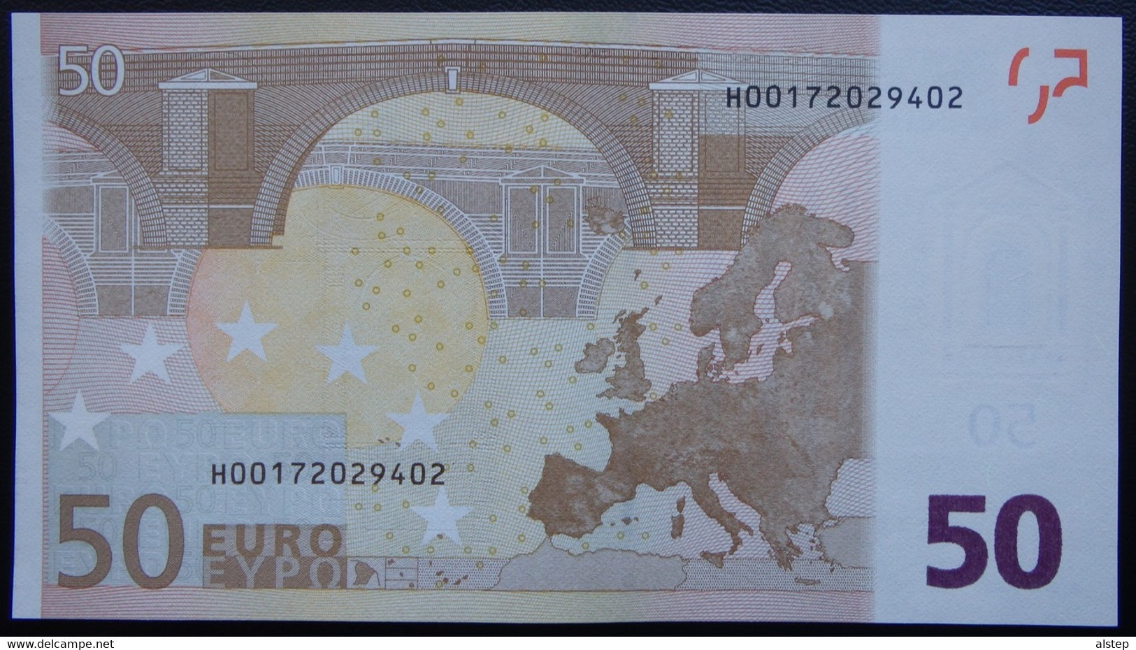 N2 SLOVENIA 50 Euro 2002 H-serie UNC, DRAGHI Sign, Printer R051 - 50 Euro