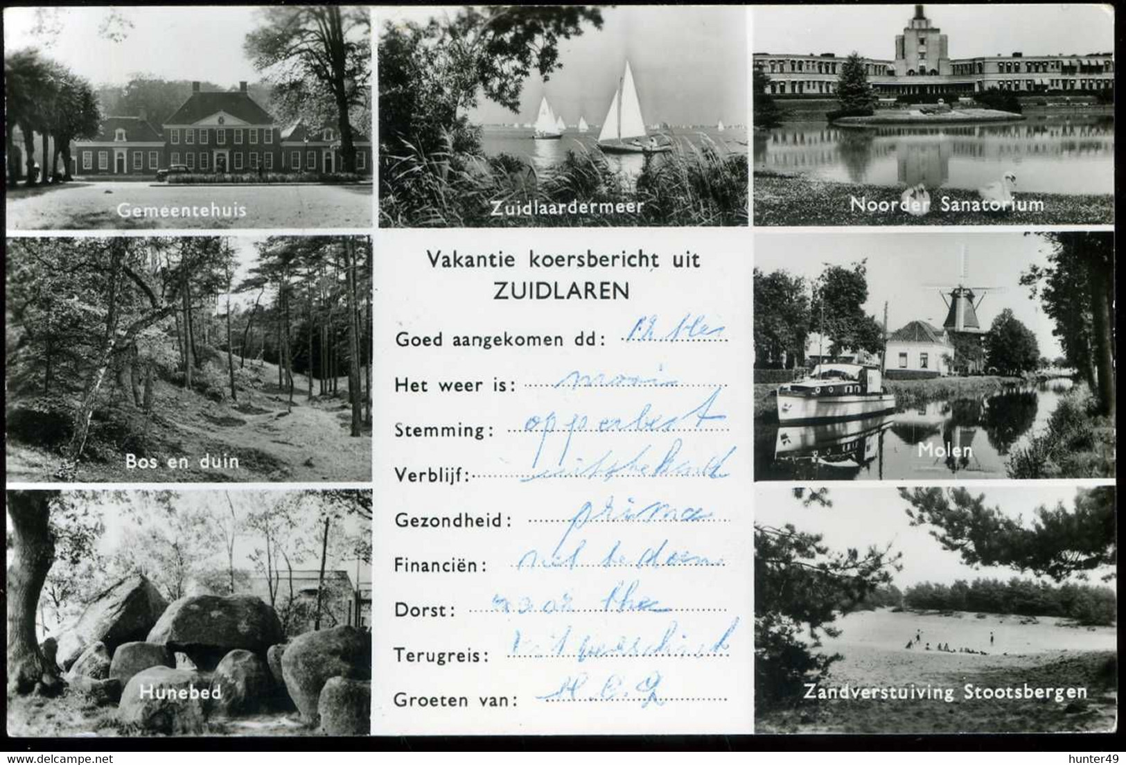 Vakantie Koersbericht Uit ZUIDLAREN 1970 Van Leer's - Zuidlaren