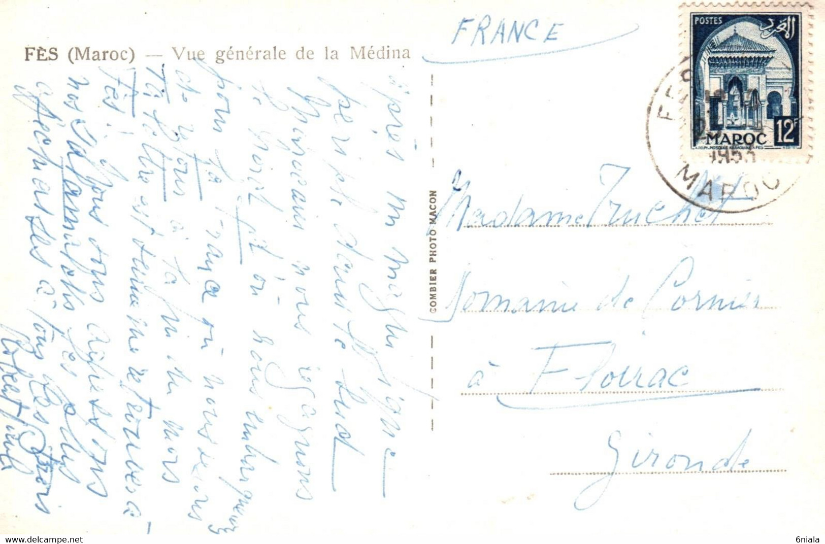 6837 Carte Postale FES Vue Générale De La MEDINA      (scan Recto-verso) Maroc - Fez (Fès)