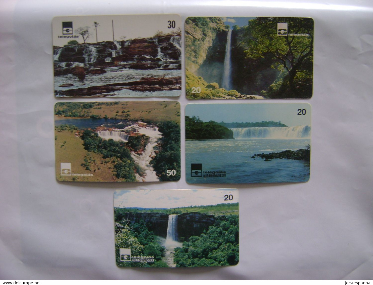 BRAZIL / BRASIL - 12 PHONE CARDS "QUEDAS D'AGUA / WATER FALLS", VARIOUS OPERATORS 1998 TO 2000 - Landscapes