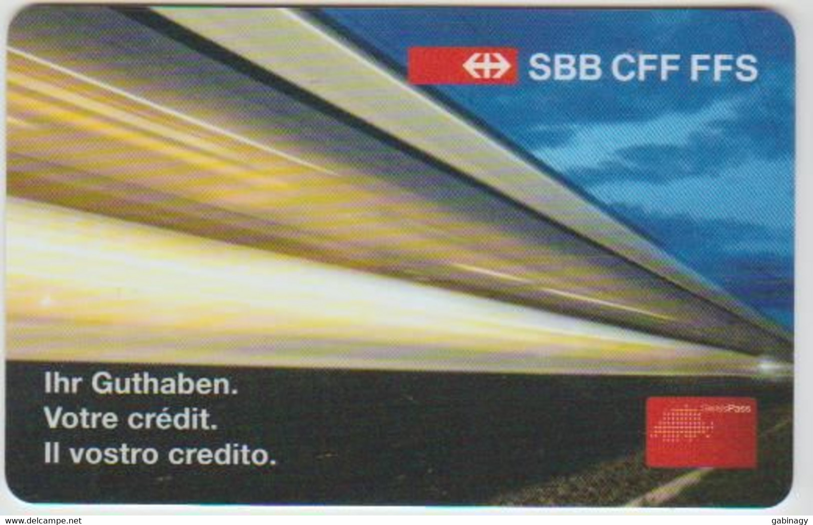 GIFT CARD - SWITZERLAND - SBB 24. - Train - Gift Cards