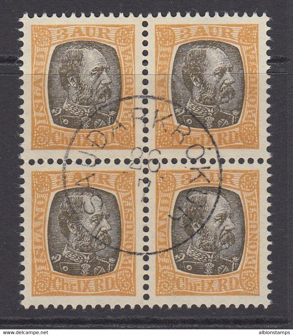 Iceland, Scott O13, Used Block Of Four - Officials