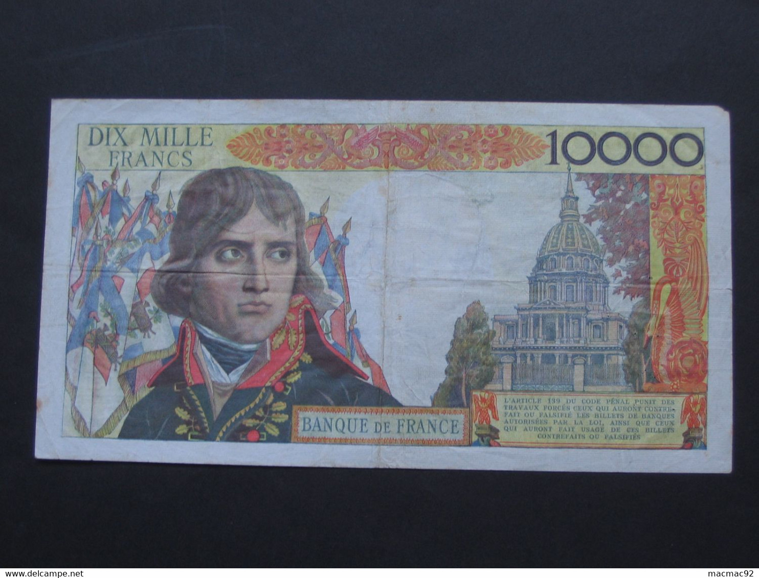 Très Rare Billet Surchargé 100 Nouveaux Francs Sur 10 000 Francs BONAPARTE 30-10-1958     **** EN ACHAT IMMEDIAT **** - 1955-1959 Opdruk ''Nouveaux Francs''