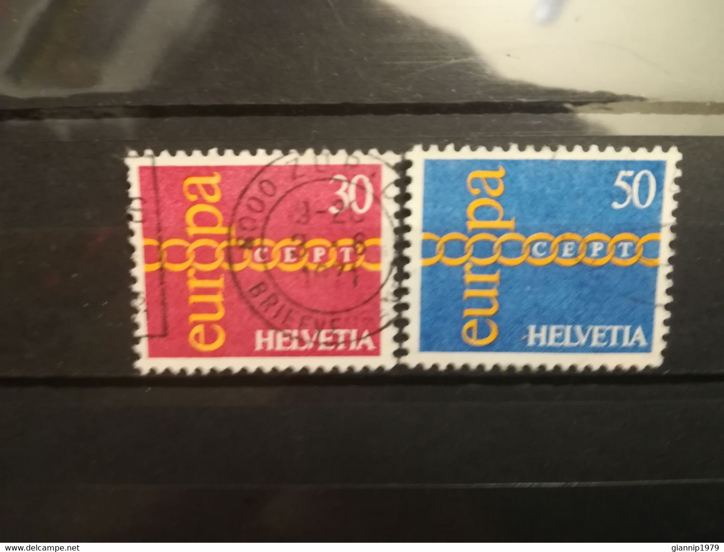 FRANCOBOLLI STAMPS SVIZZERA HELVETIA 1971 USED SERIE COMPLETA COMPLETE EUROPA CEPT OBLITERE' SUISSE - Oblitérés