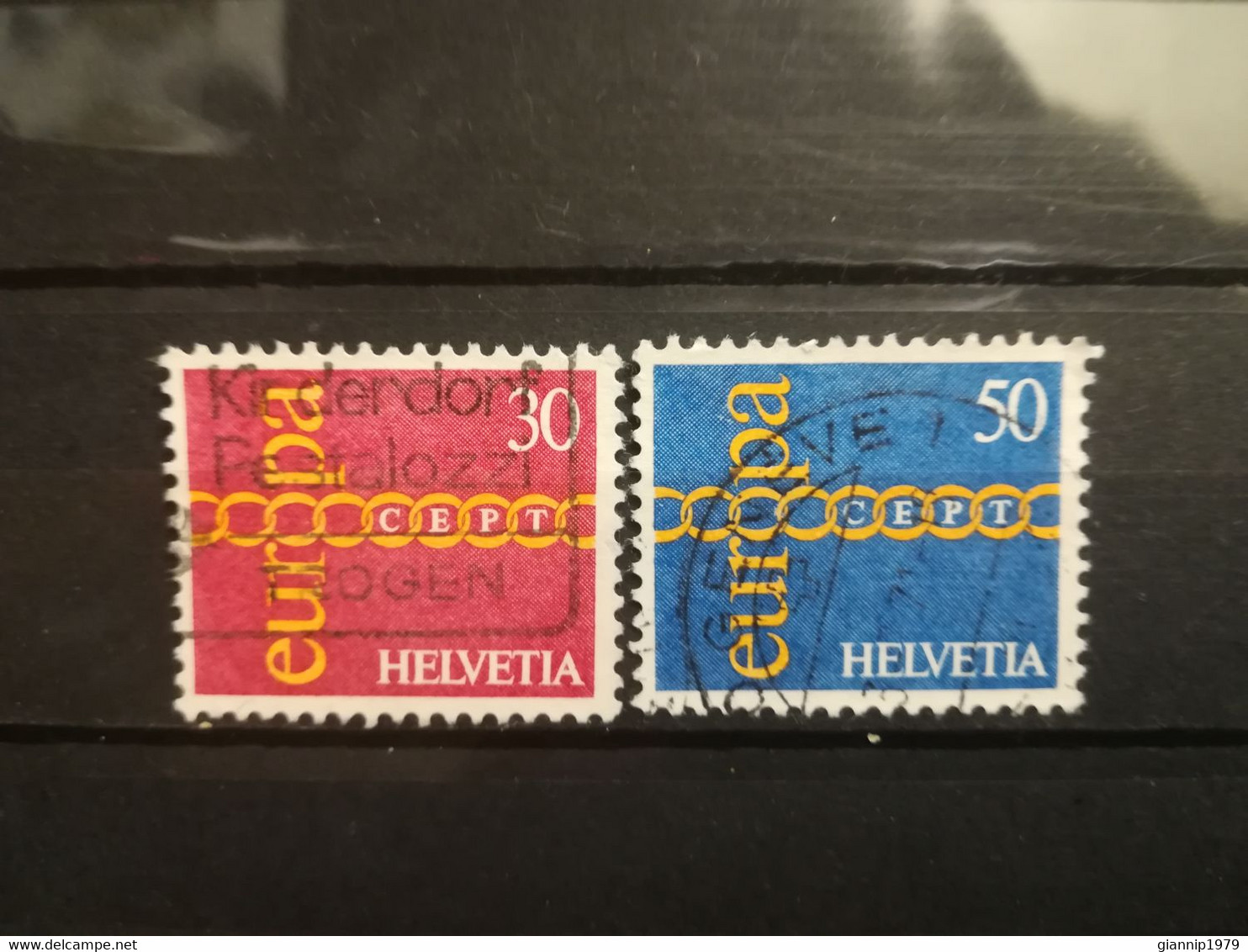 FRANCOBOLLI STAMPS SVIZZERA HELVETIA 1971 USED SERIE COMPLETA COMPLETE EUROPA CEPT OBLITERE' SUISSE - Oblitérés