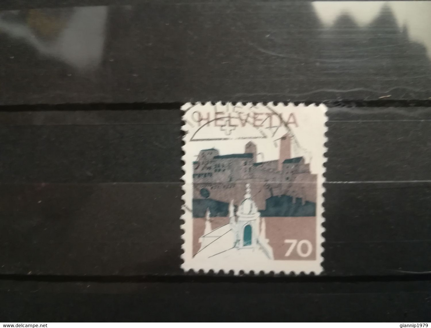 FRANCOBOLLI STAMPS SVIZZERA HELVETIA 1973 USED SERIE EDIFICI BUILDINGS ARCHITETTURA OBLITERE' SUISSE - Oblitérés