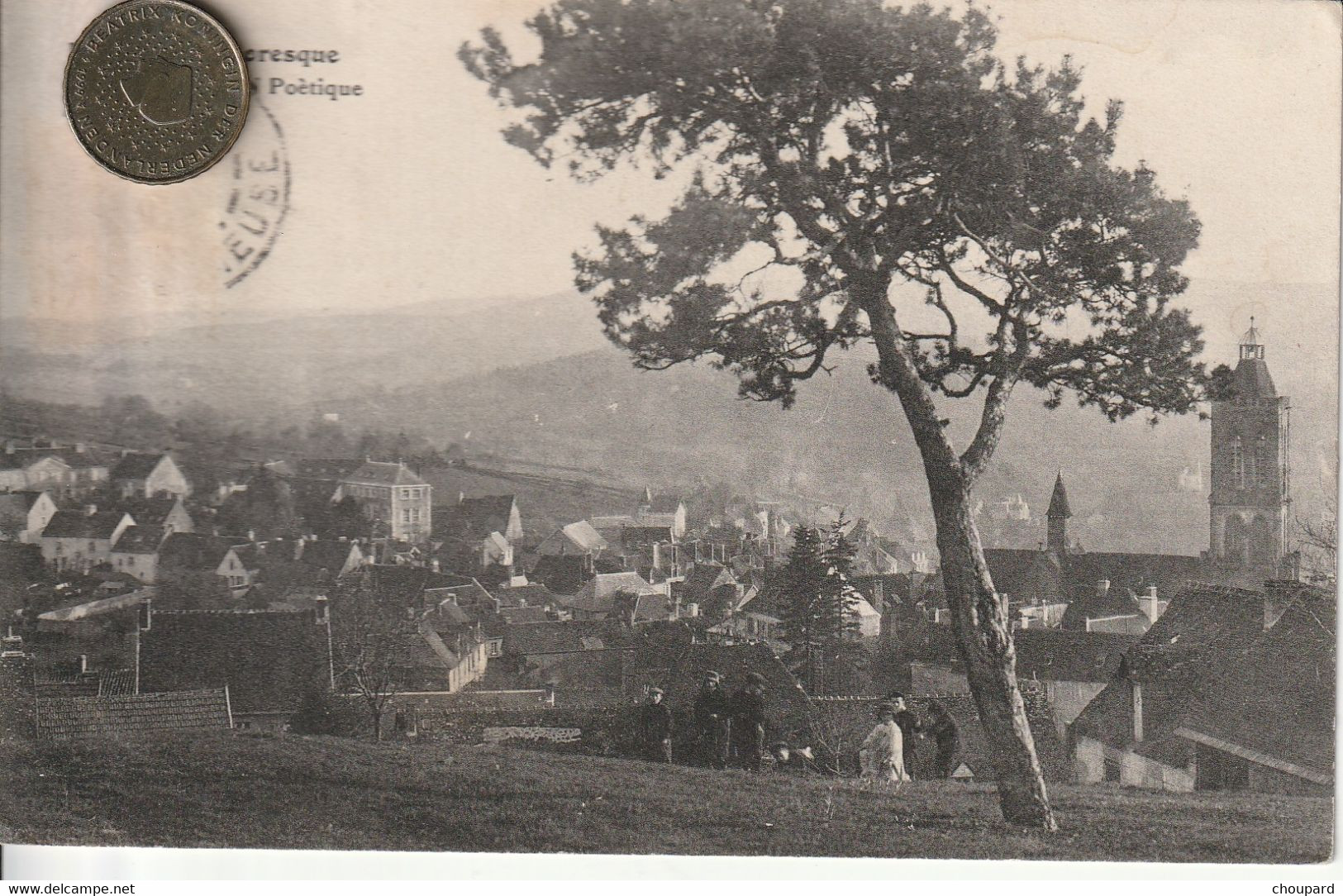 23 - Très Belle Carte Postale Ancienne De FELLETIN  Vue Aérienne - Felletin