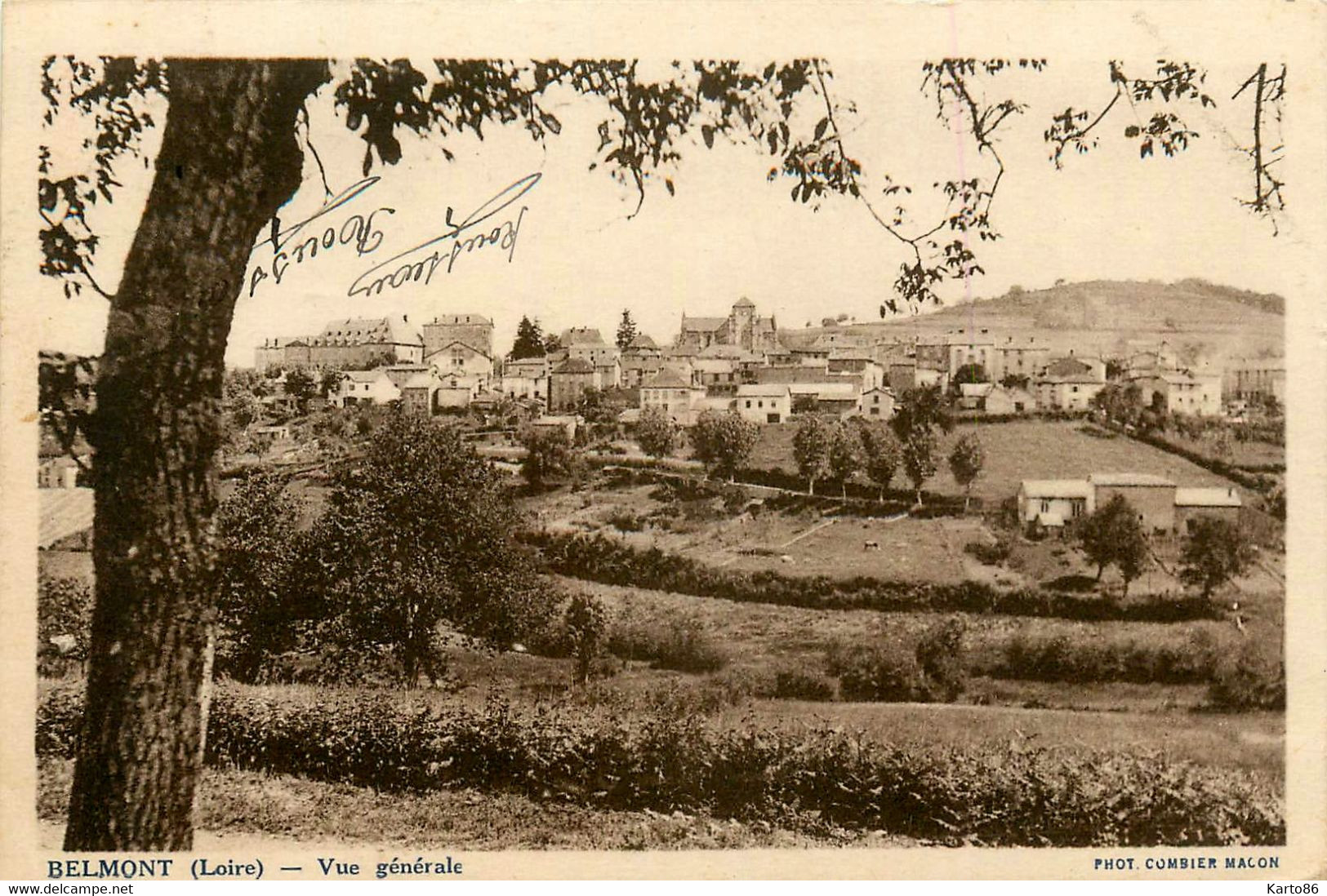 Belmont * Vue Générale Du Village - Belmont De La Loire