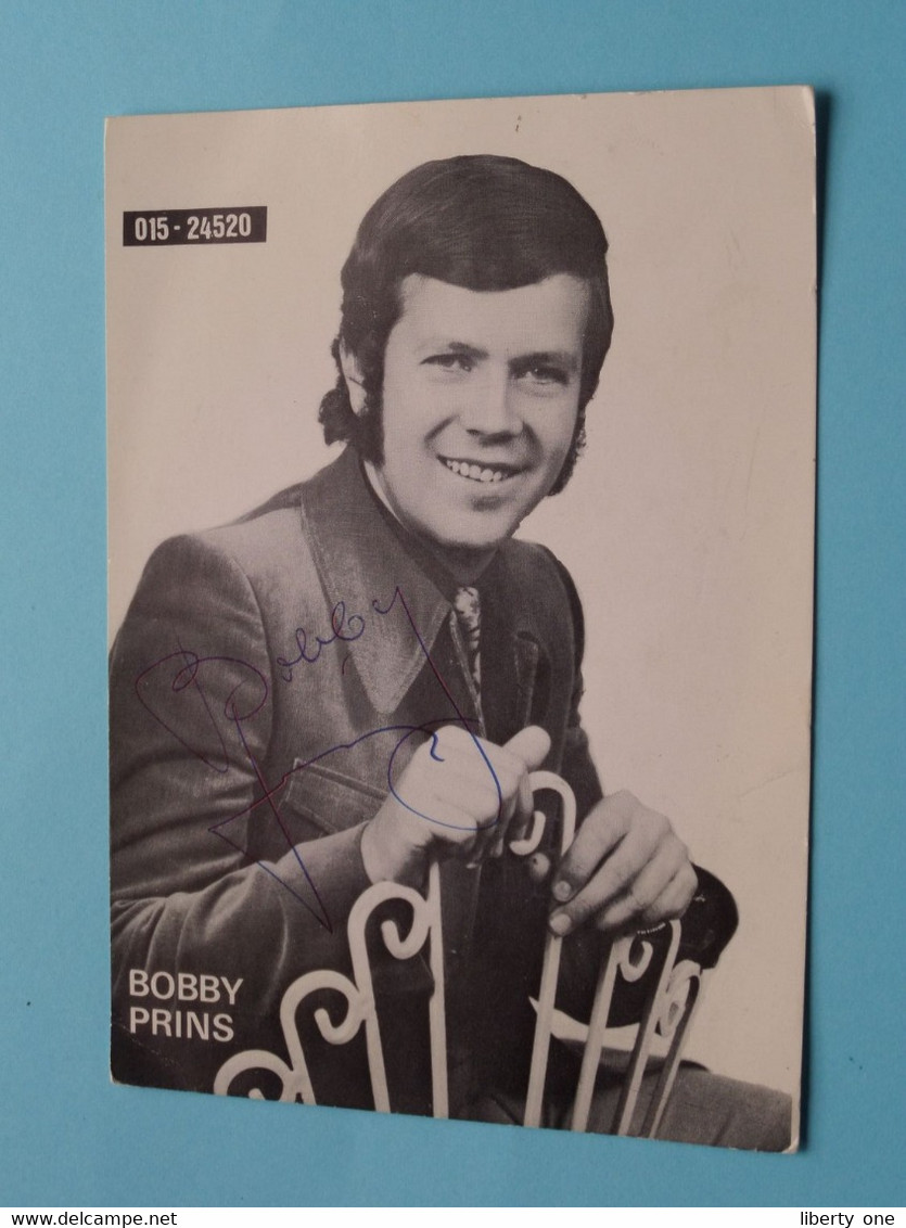 BOBBY PRINS ( Gehandtekend ) Anno 19?? ( Zie/voir Photo ) ! - Singers & Musicians