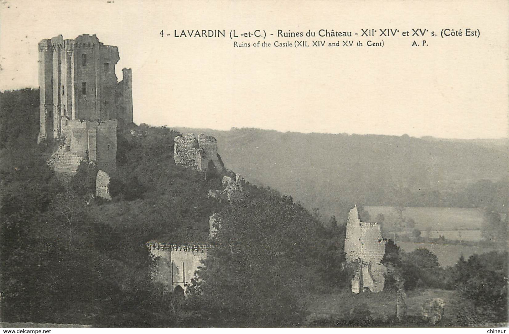 LAVARDIN RUINES DU CHATEAU COTE EST - Autres & Non Classés