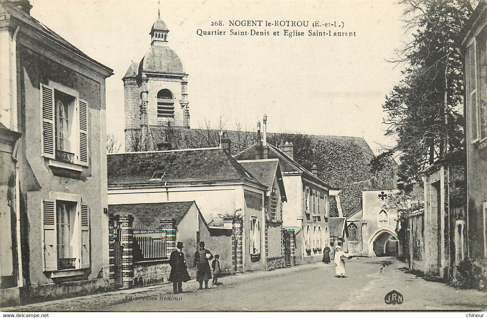 NOGENT LE ROTROU QUARTIER SAINT DENIS ET EGLISE SAINT LAURENT - Nogent Le Rotrou