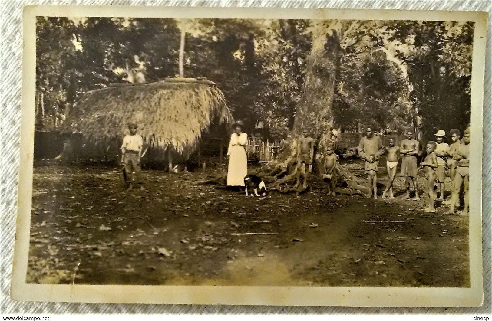 SUPERBE CPA CARTE PHOTO AUSTRALIE - Photographie De L'intérieur D'un Village Aborigène - EMPIRE - BELLE ANIMATION - Aborigènes