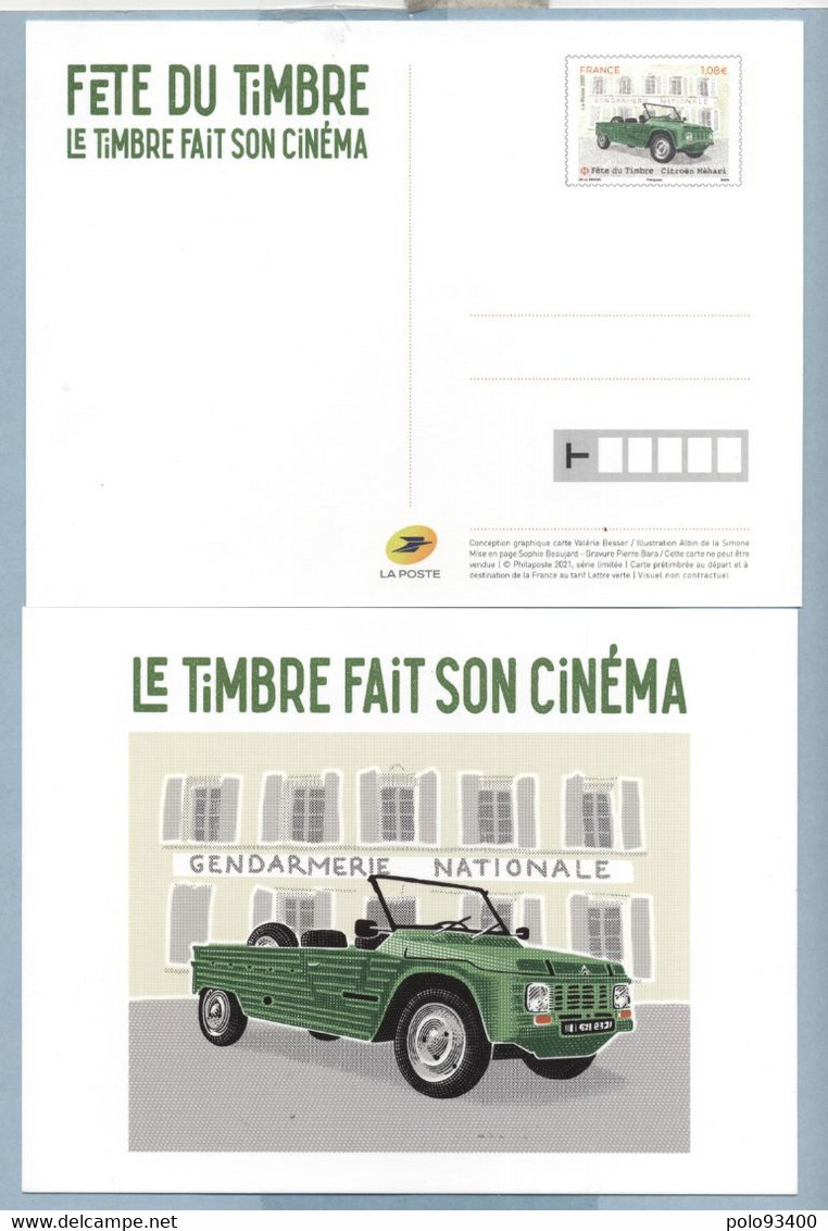 2021 FÊTE DU TIMBRE CARTE - Prêts-à-poster:Stamped On Demand & Semi-official Overprinting (1995-...)