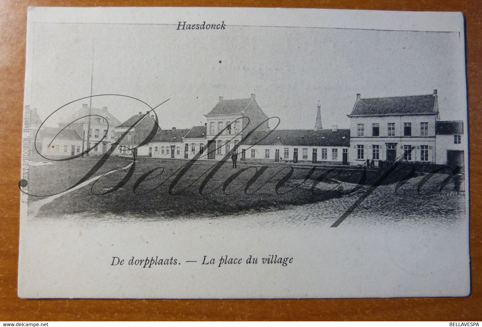 Haasdonk. Dorpplaats  Uitg. J.Verlent Haesdonck 1902 - Beveren-Waas