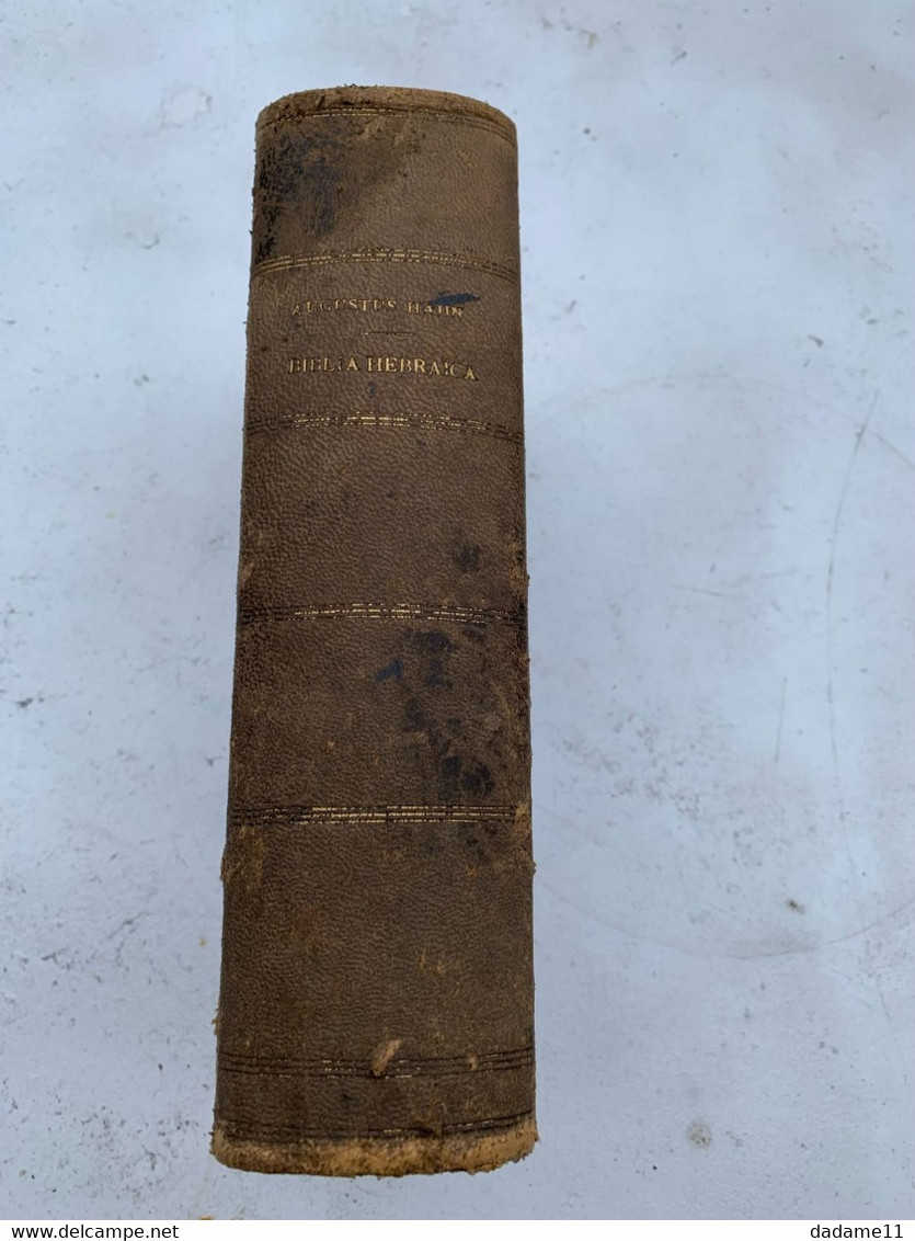 Biblia Hebraica Secundum Editiones Augustus Hahn  Lipsiae 1896