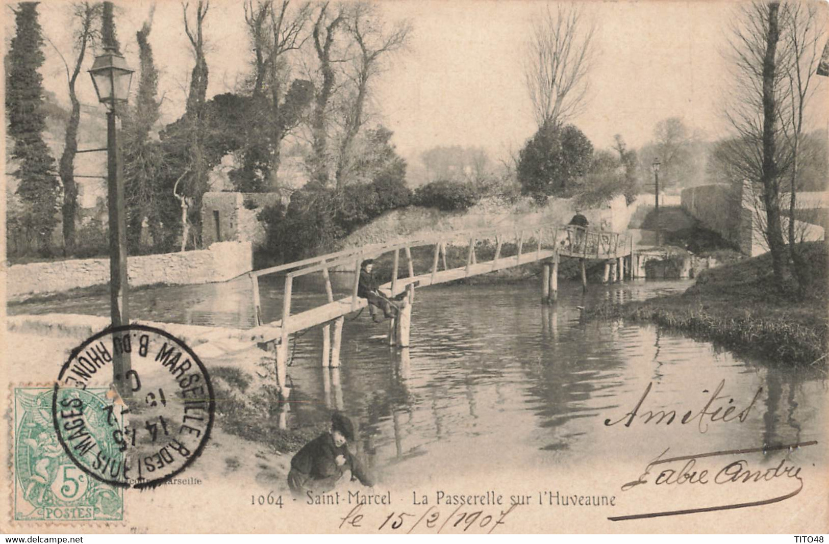 France (13 Marseille) - Saint-Marcel - La Passerelle Sur L'Huveaune - - Saint Marcel, La Barasse, St Menet