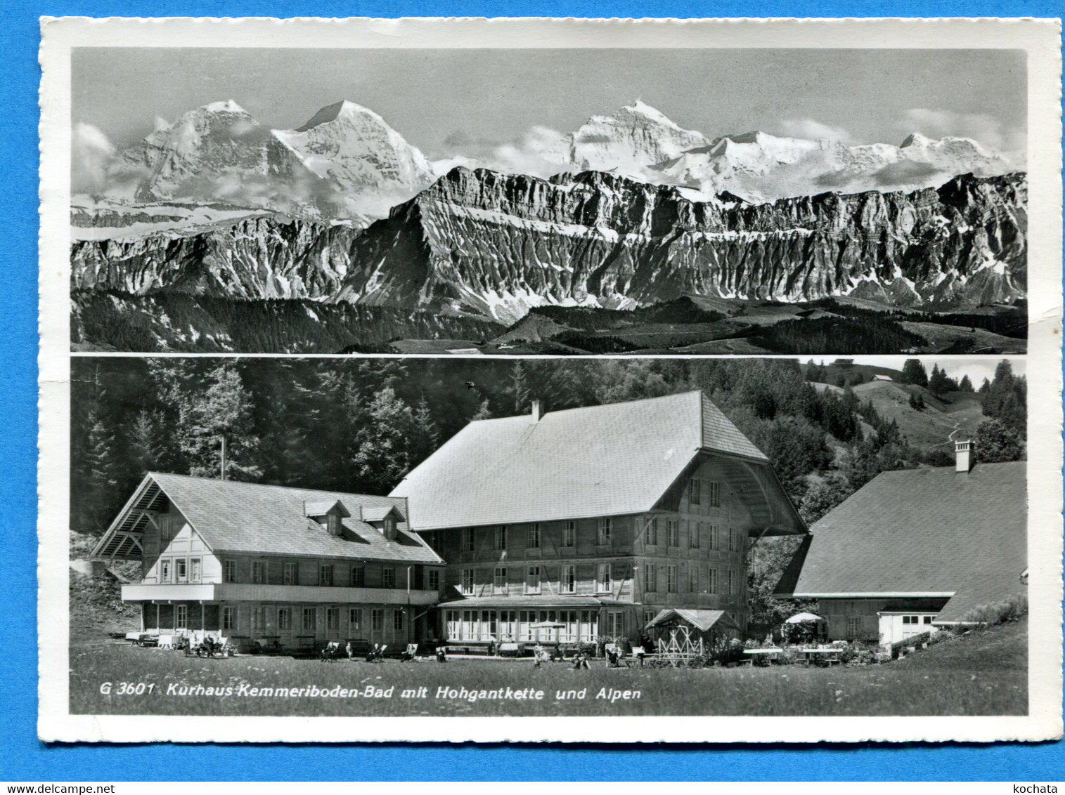 PRO213, Kurhaus Kemmeriboden Bad, Schangnau, Bahnstation Wiggen, 3601,GF, Circulée 1959 - Schangnau