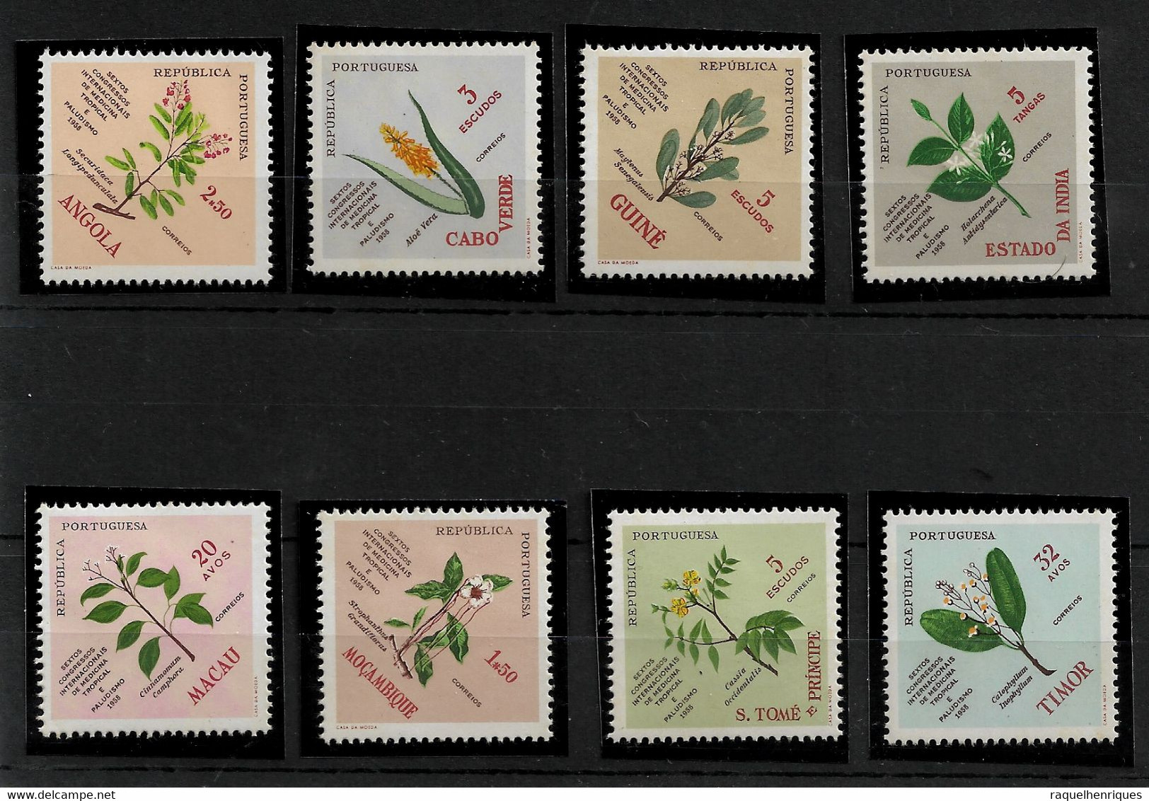 PORTUGAL EX-COLONIES OMNIBUS 1958 6th Int. Congress Of Tropical Medicine MH (STB12) - Otros & Sin Clasificación