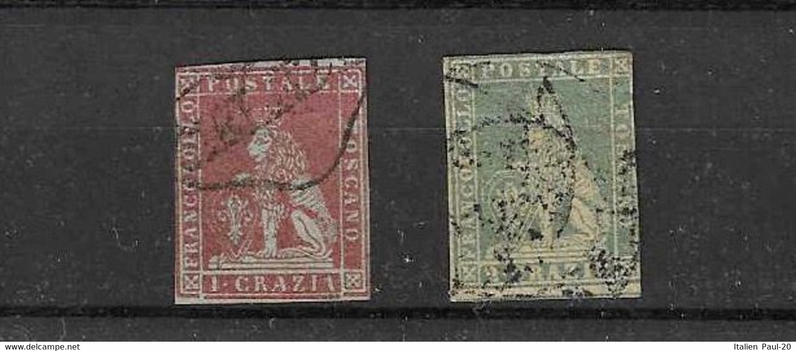 Italien - Toskana - Selt. Gest. Bessere Werte Aus 1853/57 - Michel 4 Und 5! - Toskana