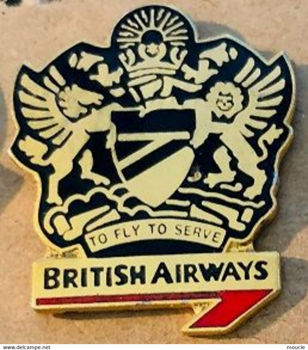 COMPAGNIE AERIENNE - BRITISH AIRWAS GENEVA - TO FLY TO SERVE - LIONS - LOWEN - N°213 - LOGO - PLANE  -  (28) - Avions