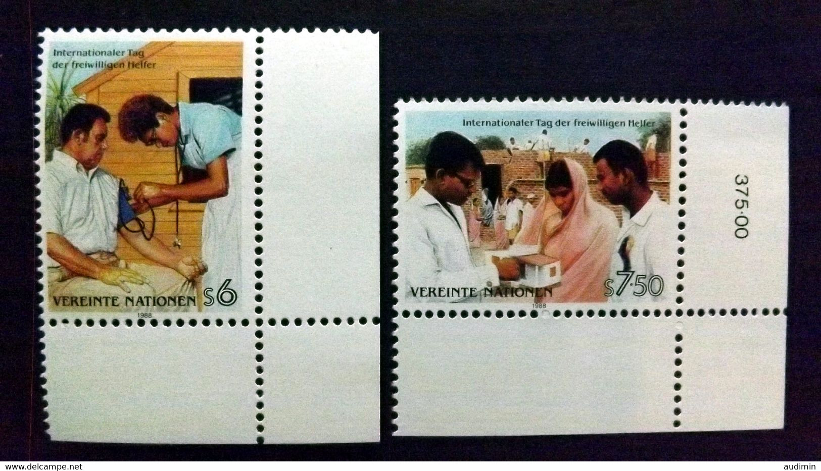 UNO-Wien 83/4 **/mnh, Internationaler Tag Des Entwicklungshelfers - Ungebraucht