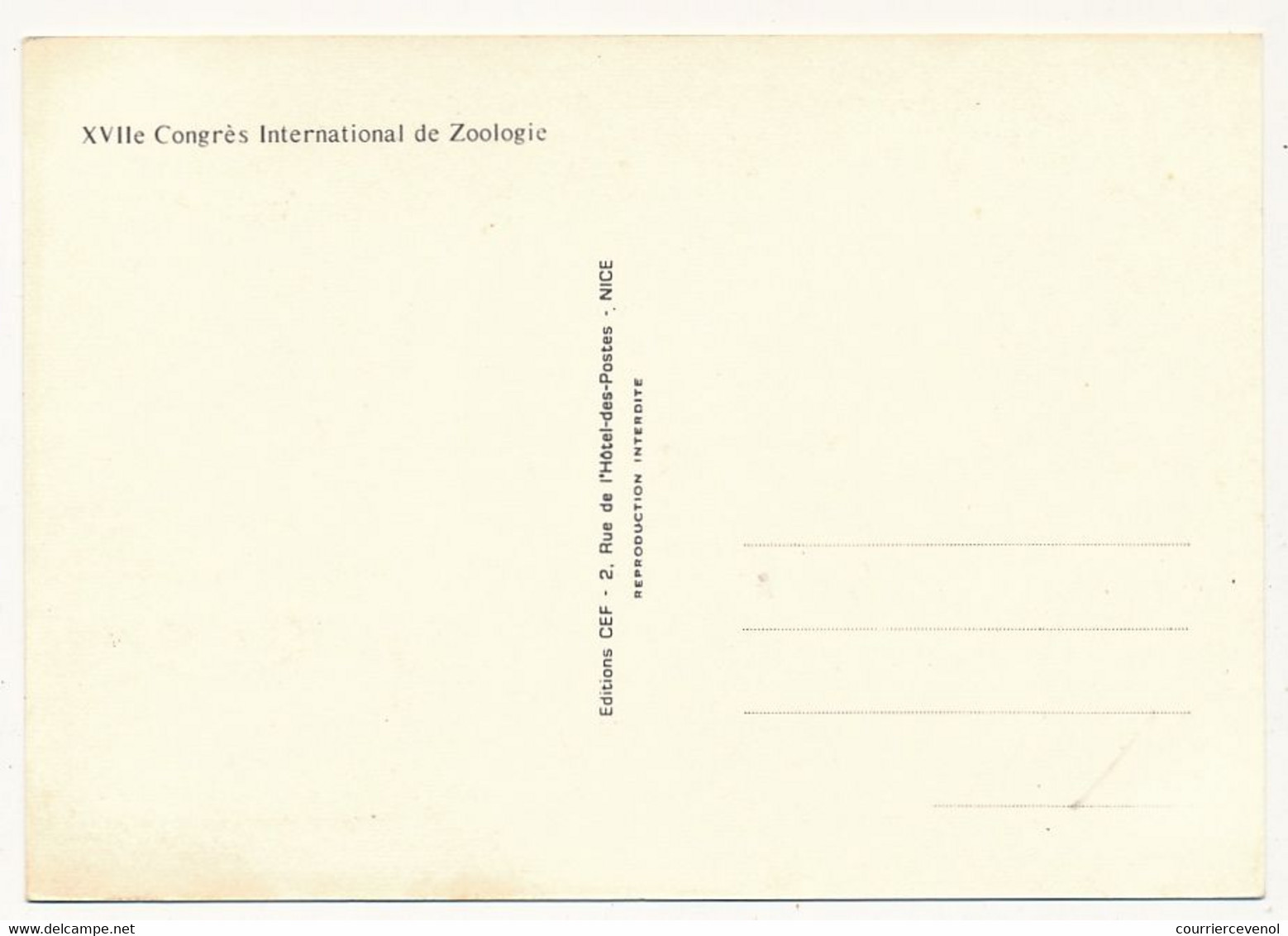 MONACO => 3 Cartes Maximum => Congrès International De Zoologie - 25/9/1972 - Maximumkaarten