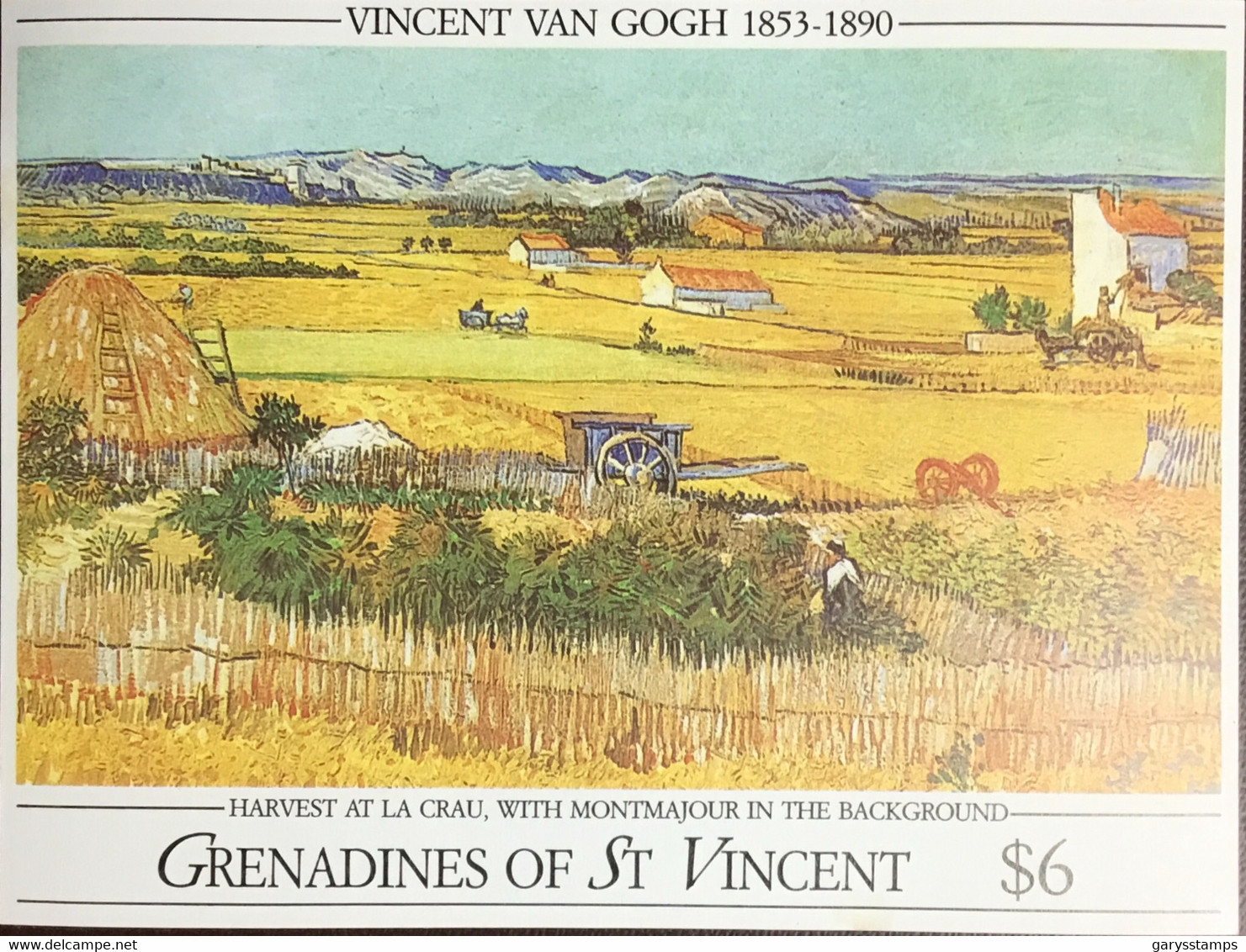 Grenadines Of St Vincent 1991 Van Gogh Minisheet MNH - St.Vincent Und Die Grenadinen