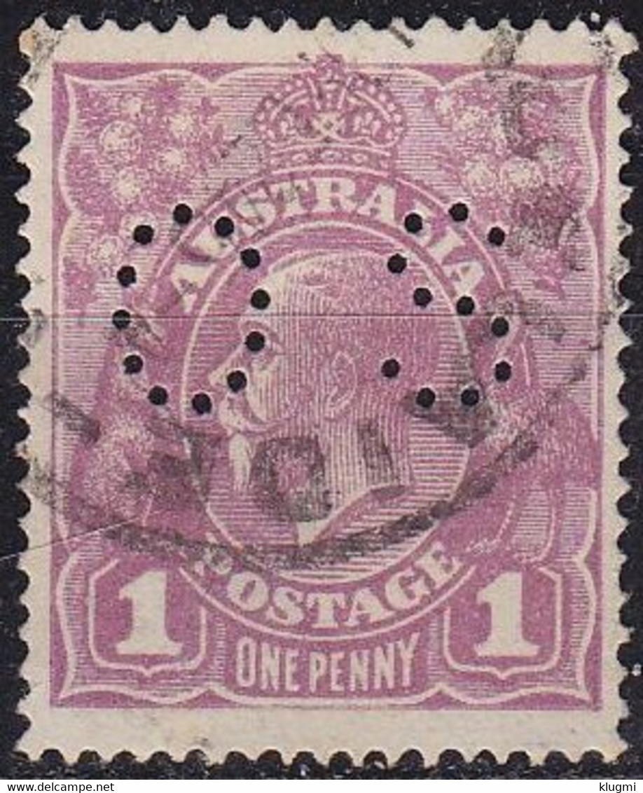 AUSTRALIEN AUSTRALIA [Dienst Lochung] MiNr 0025 ( O/used ) - Oficiales