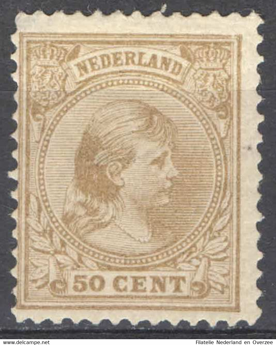 Nederland 1891 NVPH Nr 43 Ongebruikt/MH Prinses Wilhelmina, Princess Wilhelmina - Unused Stamps