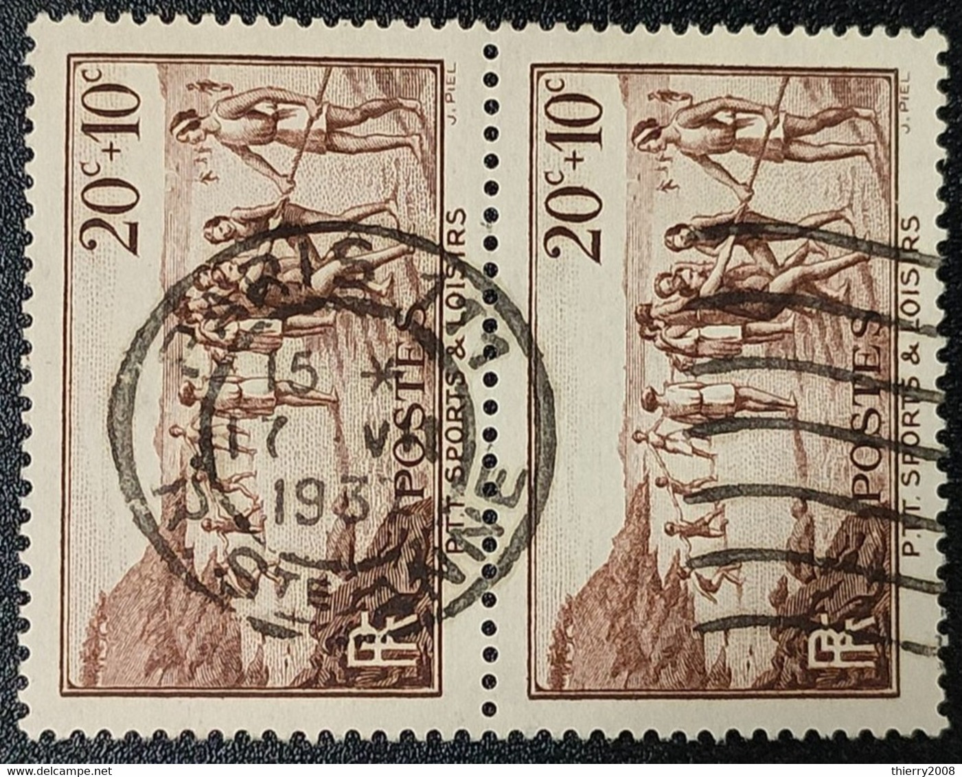 N° 345/450/330/329  Avec Oblitération Cachet à Date De 1936 à 1940 En Paire  TTB - Oblitérés